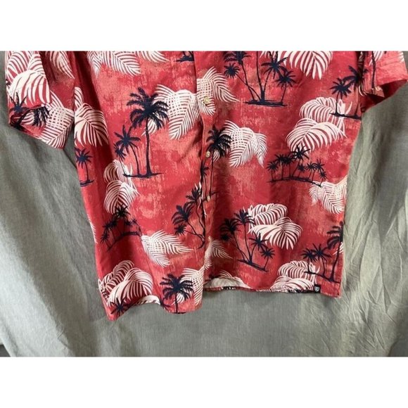 Chaps Button Up Shirt Adult Extra Large Red Tropical Short Sleeve Casual Mens.‎ - Picture 3 of 9